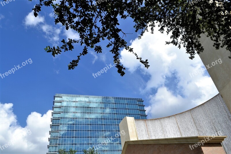 Houston Texas Skyscraper Downtown Houston Mirror