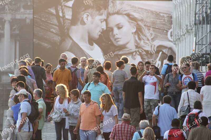 Italy Venezia People Street Free Photos