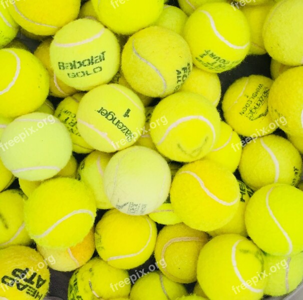 Tennis Balls Yellow Free Photos