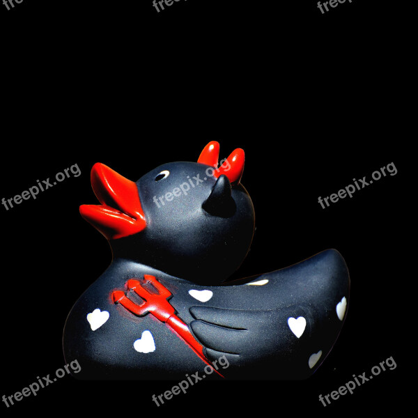 Quietscheente Devil Duck Rubber Cute