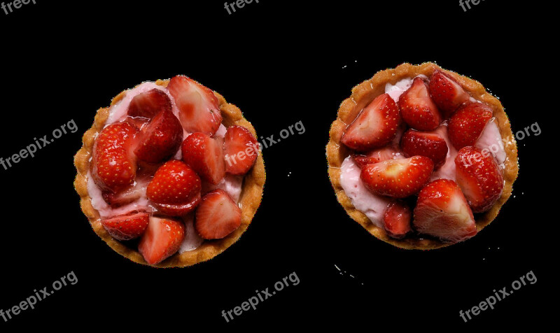 Cake Strawberry Sweetness Desert Snack