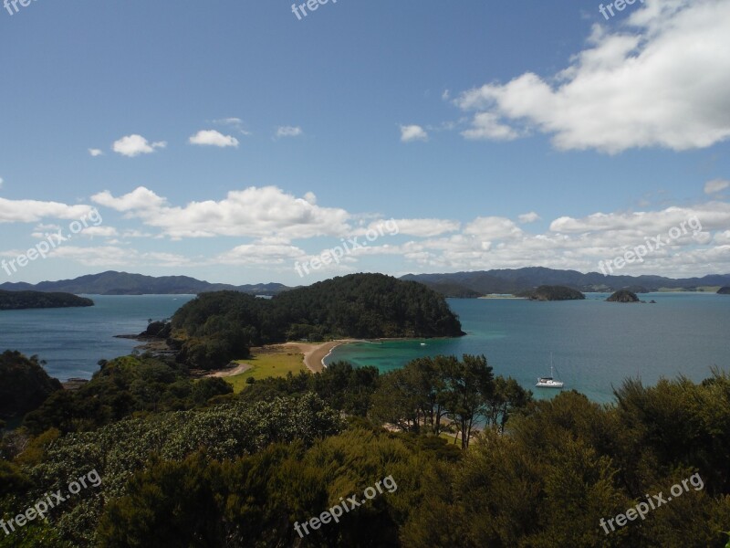 Bay Of Islands Anchorage Boat View Vista