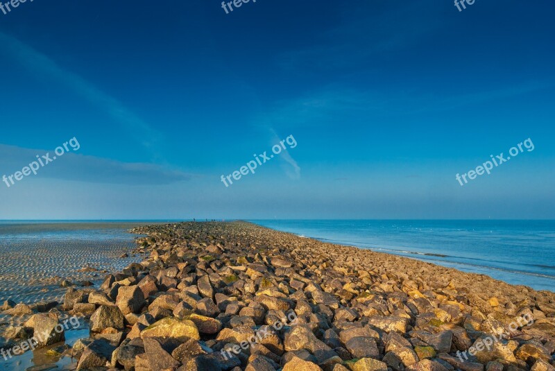 Sea Cuxhaven Beach Summer Landscape