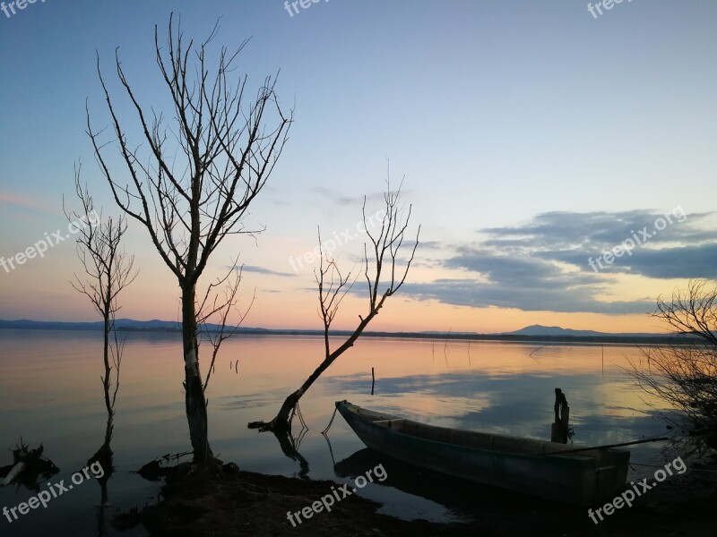 Lake Water Fishing Fisherman Umbria