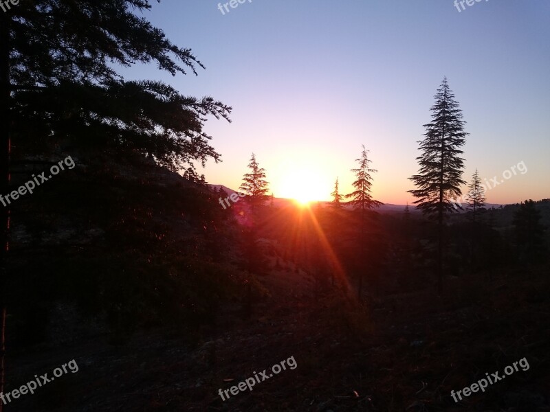 Solar Morning Sunrise Landscape Cloud