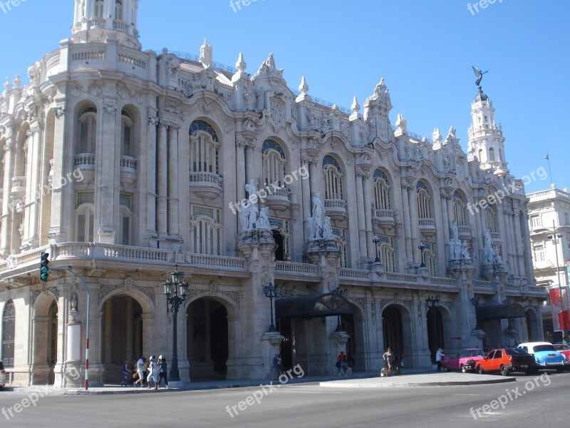 Havana Theatre Cuba Free Photos