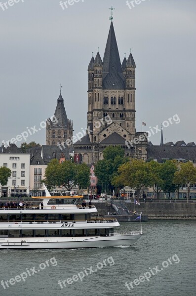 Cologne Historic Center Rhine Dom Cologne Cathedral