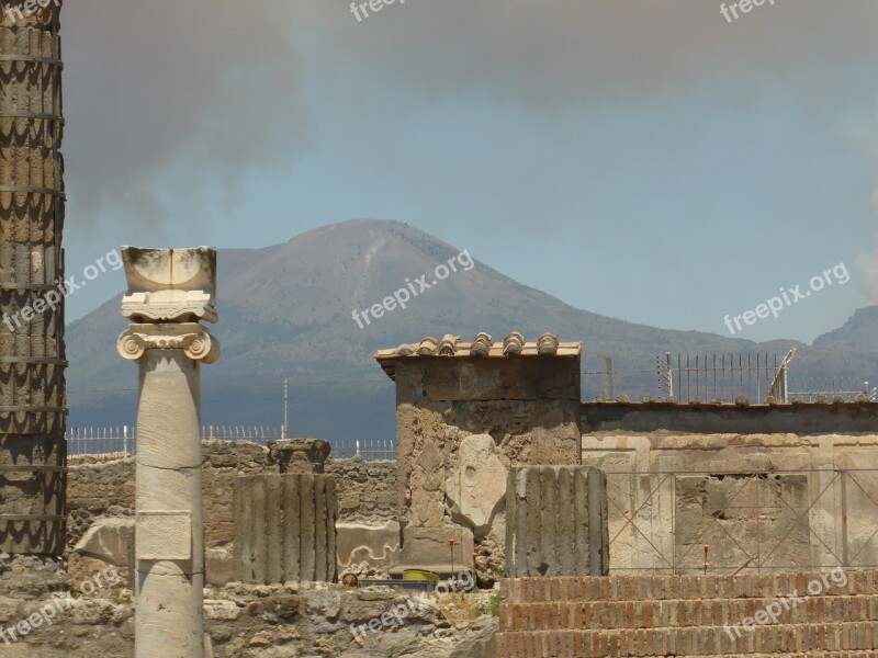 Vesuvius Pompeii Italy Free Photos