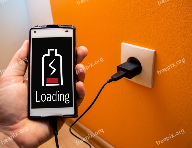 Charging The Battery Socket Recharge Smartphone Load Time