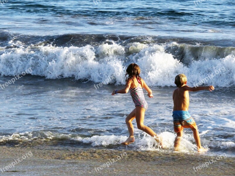 Beach Play Kids Summer Child