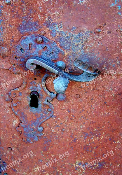 Old Door Handle Metal Works Ancient Mood Free Photos