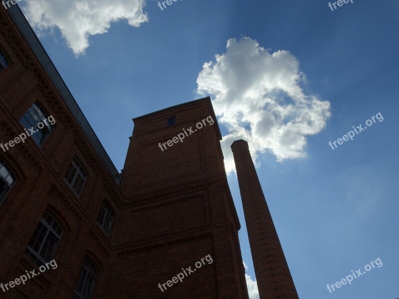 Factory Sky City Chimney The Industry