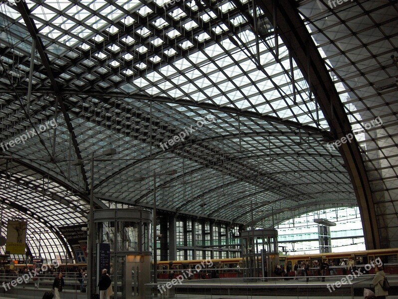 Berlin Berlin Central Station Roof Construction Free Photos