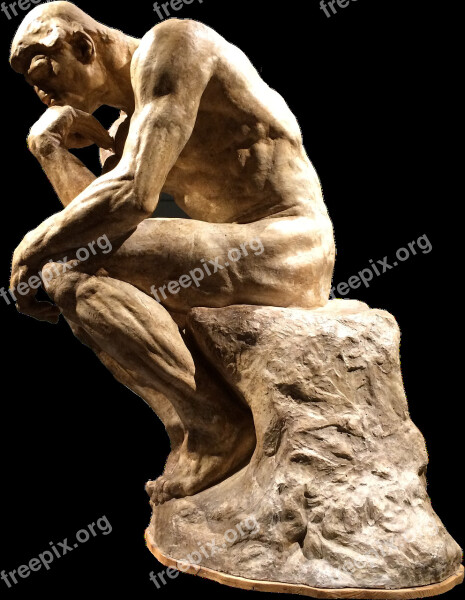 People Who Think Rodin Sculpture Museum Free Photos