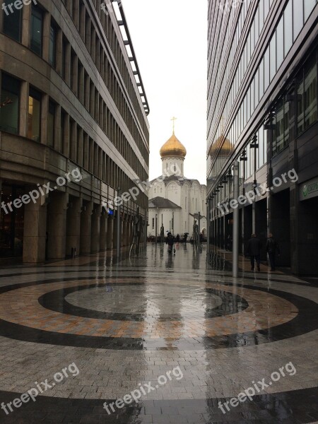 Moscow Russia Church Temple Area