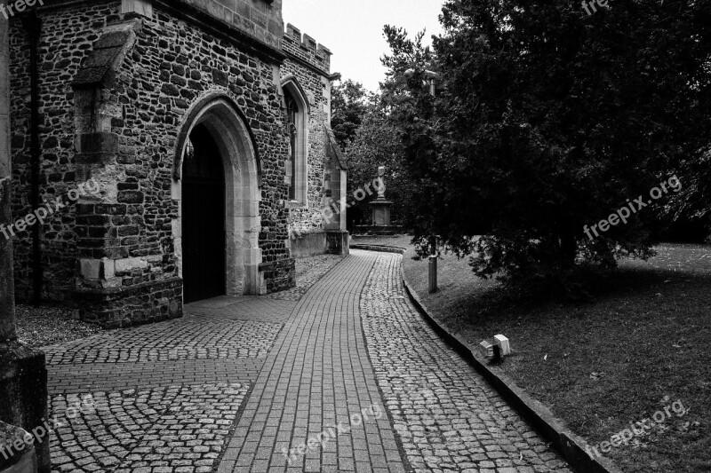 Church Path Old Building Architecture