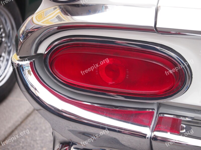 Auto Oldtimer Back Light Brake Light Vehicle