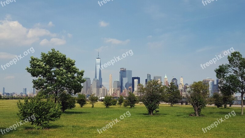 New York New York City Nyc World Trade Center New York Skyline