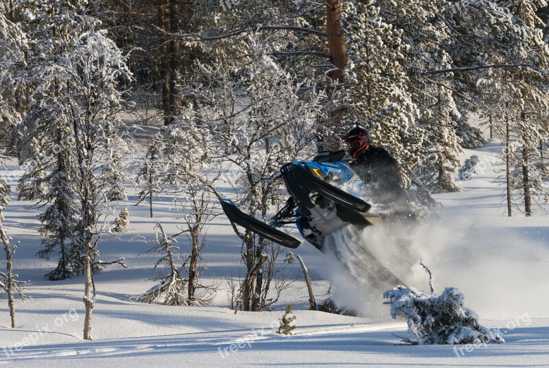 Snowmobile Snow Free Photos