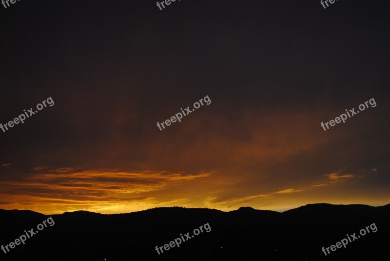 Tlapa De Comonfort Dusk Landscape Sky Free Photos