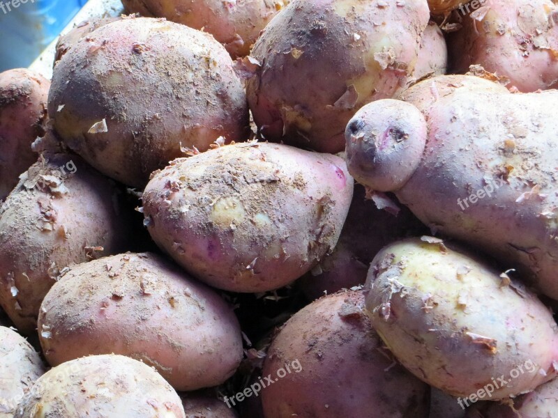 Laos Market Sweet Potatoes Face Power