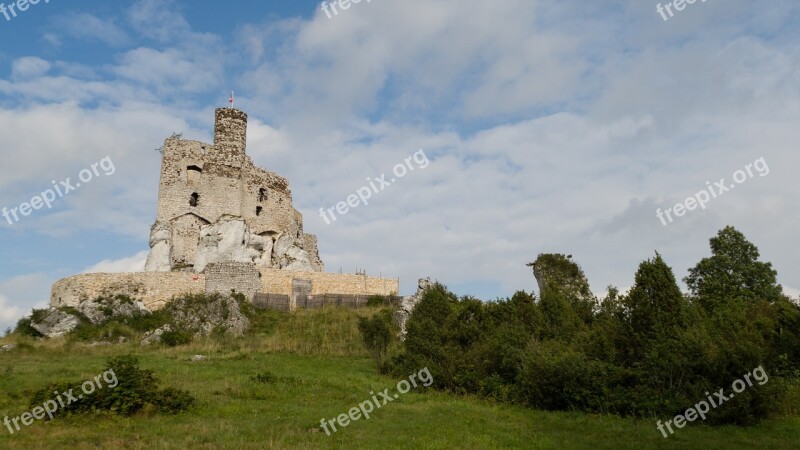 Castle The Ruins Of The The Walls Monument History