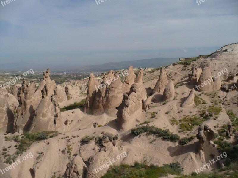 Turkey Cappadocia Landscape Fairy Chimneys Rocks