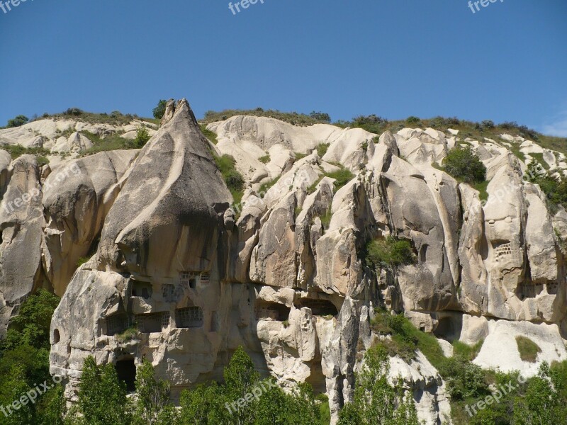 Turkey Cappadocia Landscape Fairy Chimneys Rocks