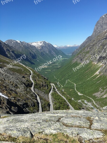 Trollstigen Troll Road Norway Road Travel