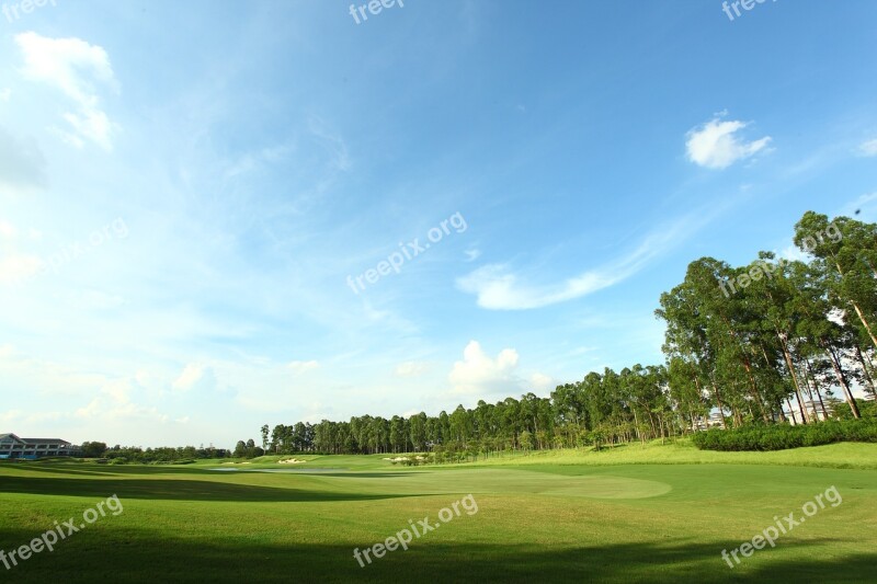 Golf Course Green Space Landscape Free Photos