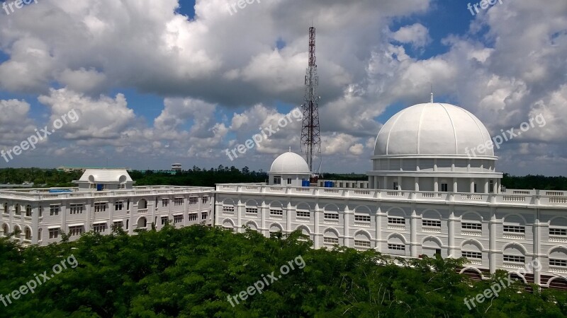 White Cloud Dome Sunny Bright Light