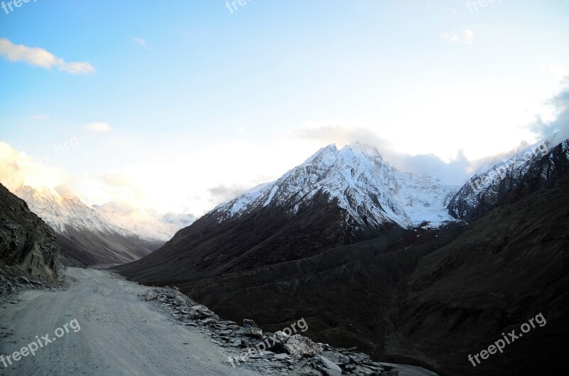 Himalayas Mountains India Himachal Pradesh Spiti