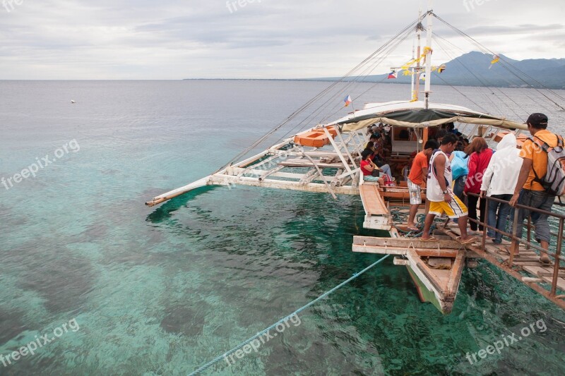 Philippines Sea Water Crab Boat Free Photos