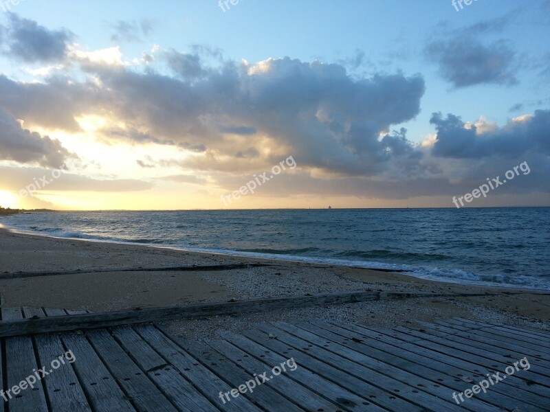 Dromana Sunset Bay Cloudscape Dusk