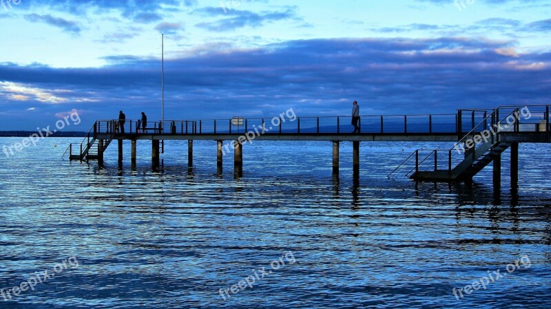 Lake Bodensee Beach Water Surface The Pier