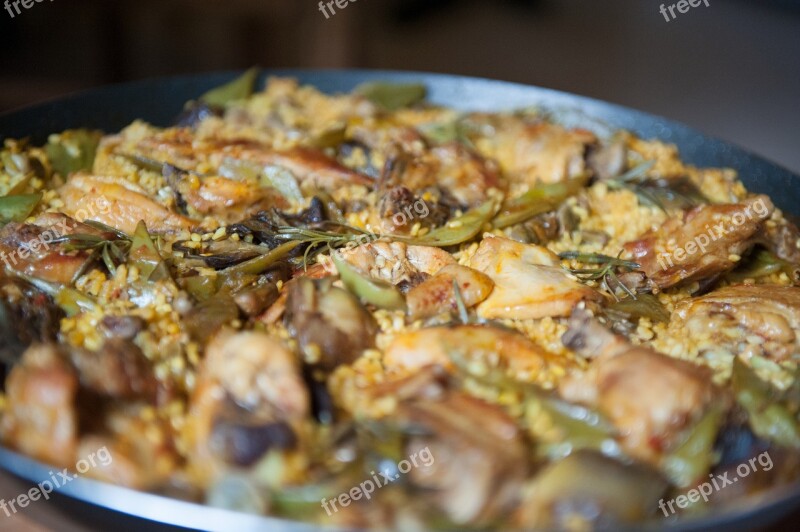 Paella Rabbit Chicken Artichokes Saffron