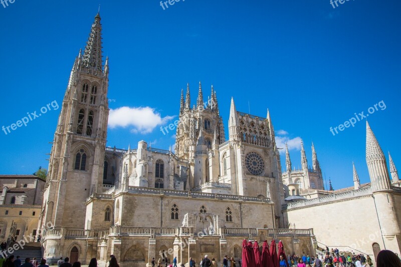 Burgos Cathedral Spain Church Tower