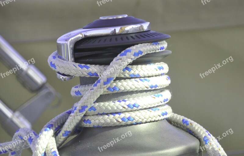 Winch Sailing Rope Yacht Sailboat