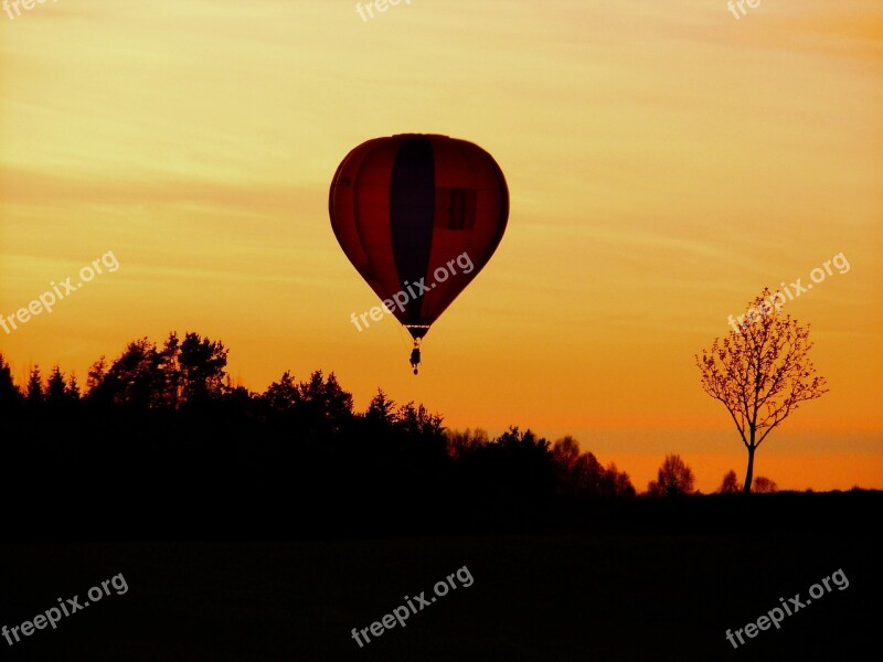 Flight Balloon Flying Adventure Orange