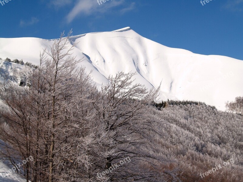 Snow-capped Peaks Corno Alle Scale Italy Free Photos