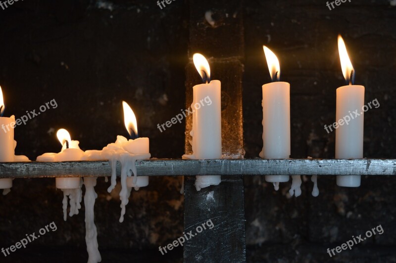 Candle Candles Flame Memorial Commemoration