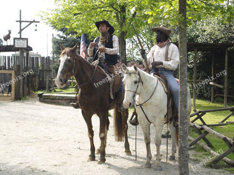 Cowboy Cowboyland Voghera Italy Free Photos