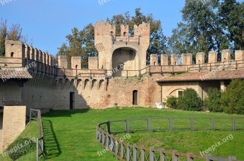 Fortress Torre Gradara Italy Free Photos