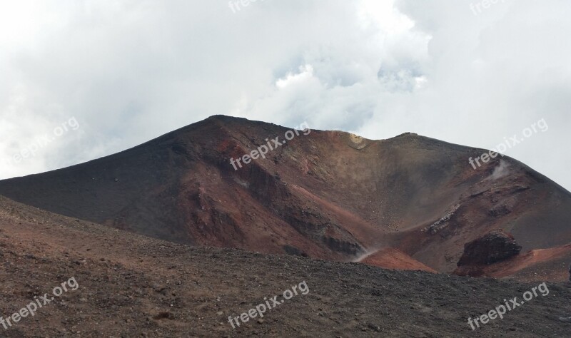 Etna Vulcano Nature Free Photos