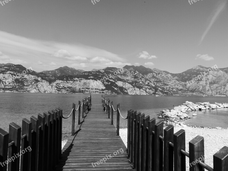 Web Lake Jetty Boardwalk Waters