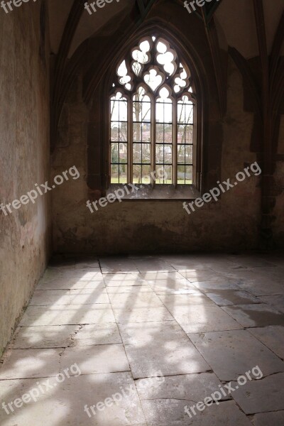 Incidence Of Light Window Historically Former Monastery Leicester Abbey