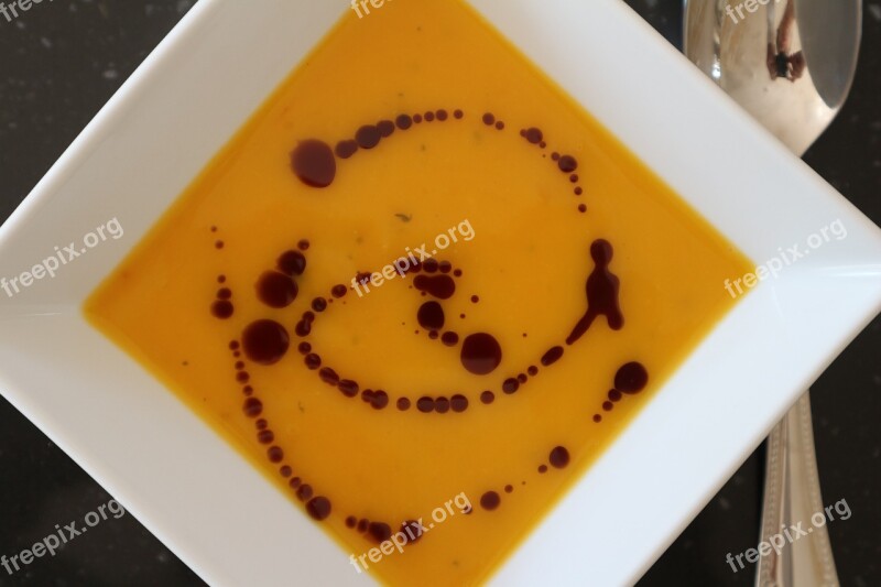 Pumpkin Soup Soup Autumn Warm Pumpkin