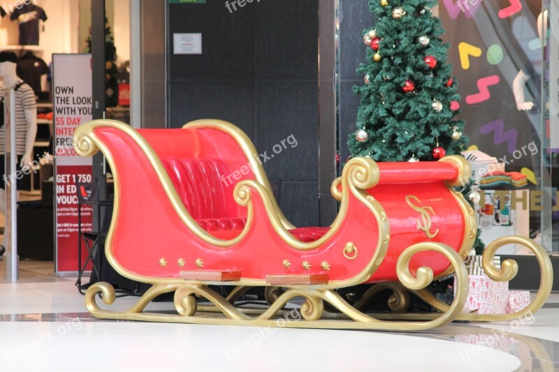 Christmas Sleigh Christmas December Holiday Lights