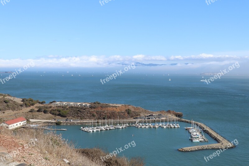 San Francisco Sea Usa Vista Point Ships