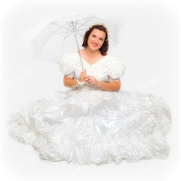 Bride White Woman Young Wedding